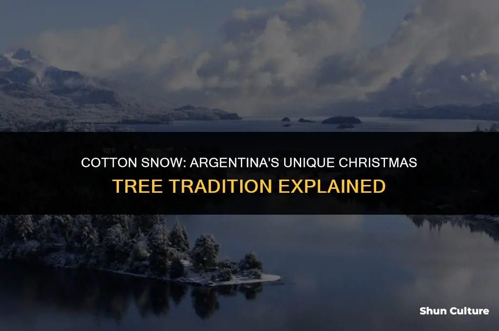 why is cotton used to decorate christmas trees in argentina
