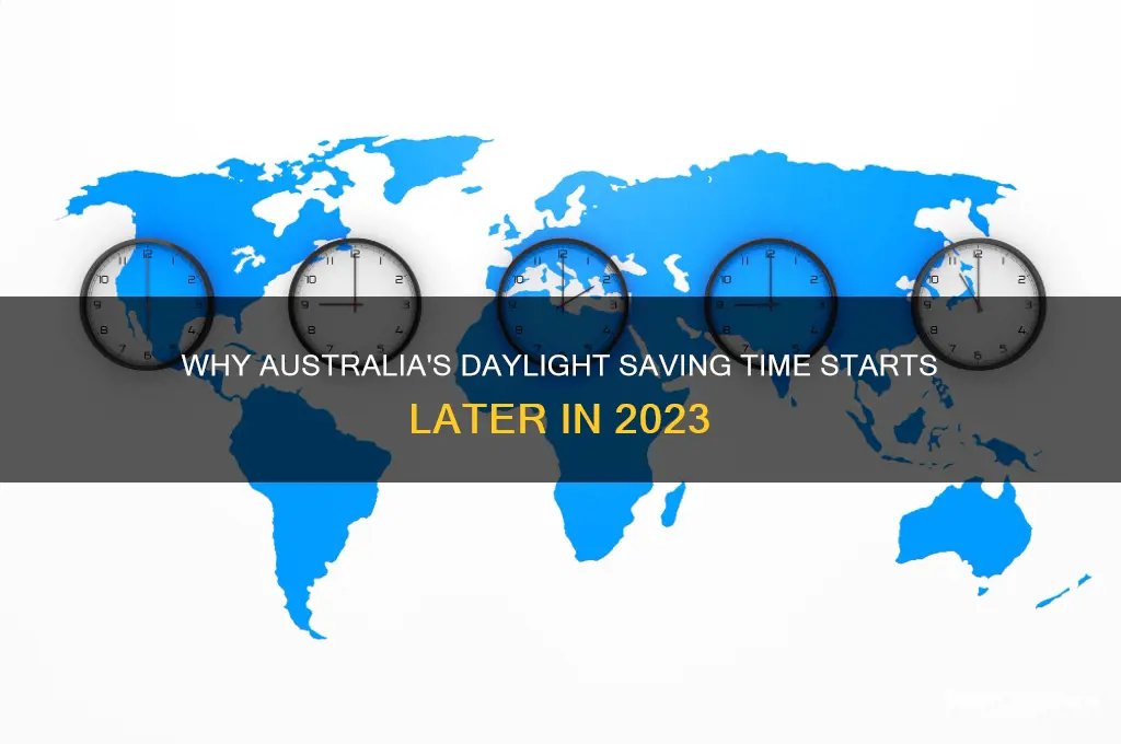 why is daylight savings late this year australia
