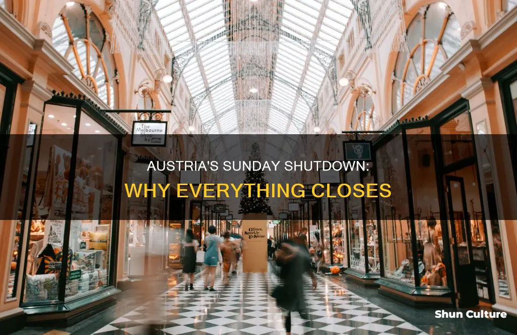 why is everything closed on sunday in austria