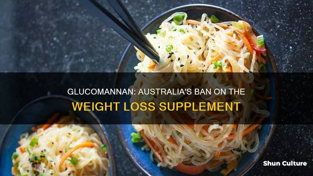 why is glucomannan banned in australia