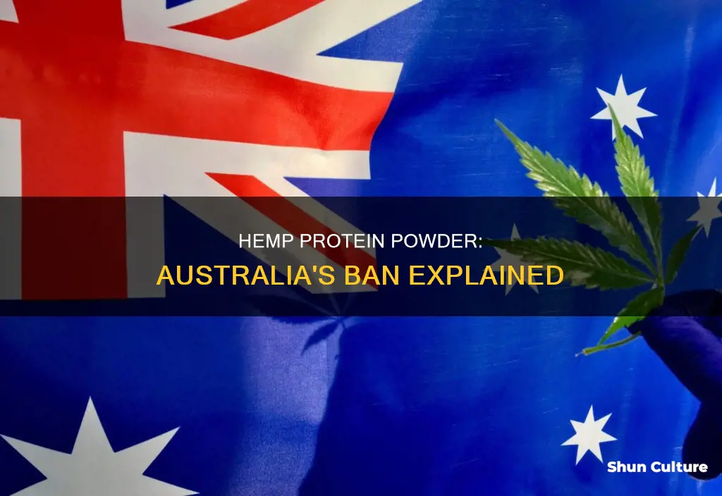 why is hemp protein powder banned in australia
