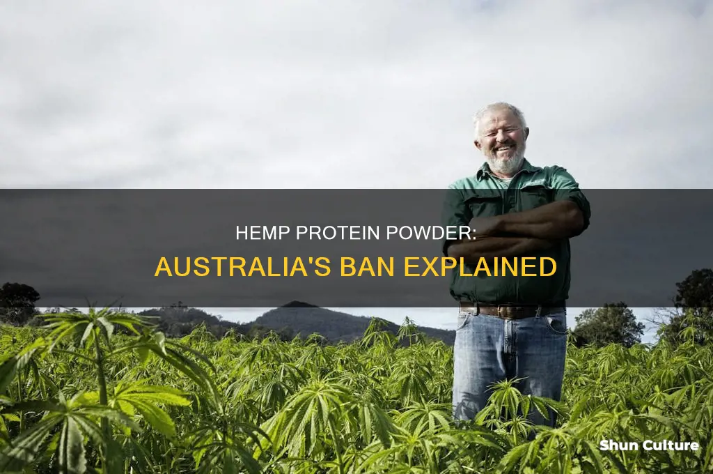 why is hemp protein powder illegal in australia