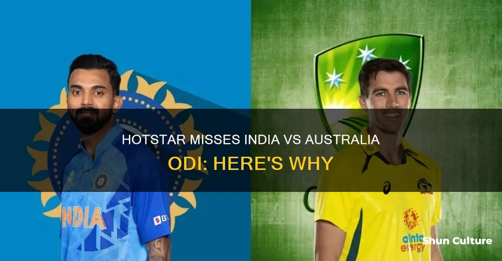 why is hotstar not broadcasting india vs australia odi