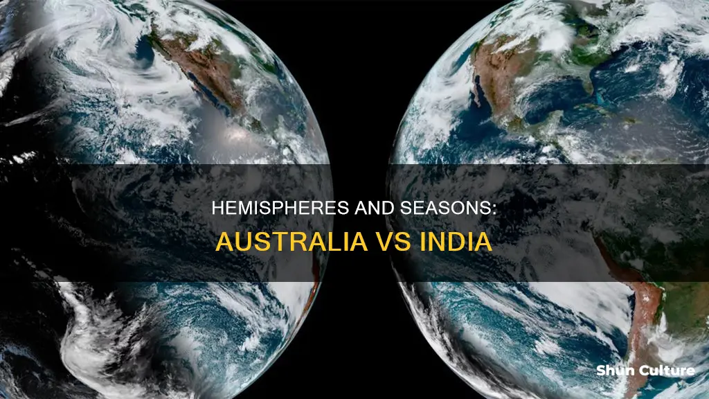 why is it summer in australia and winter in india