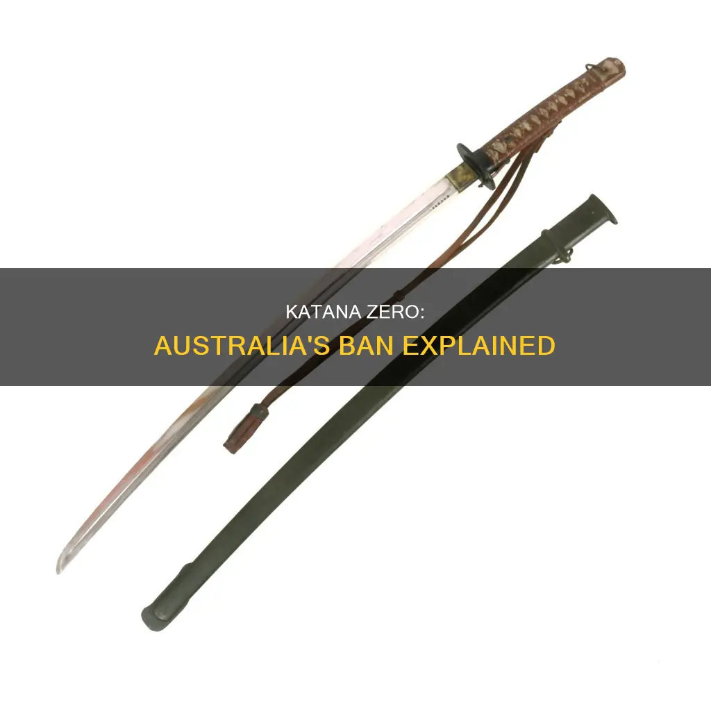 why is katana zero banned in australia