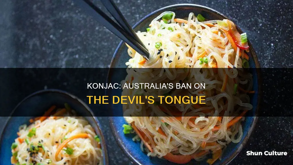 why is konjac banned in australia