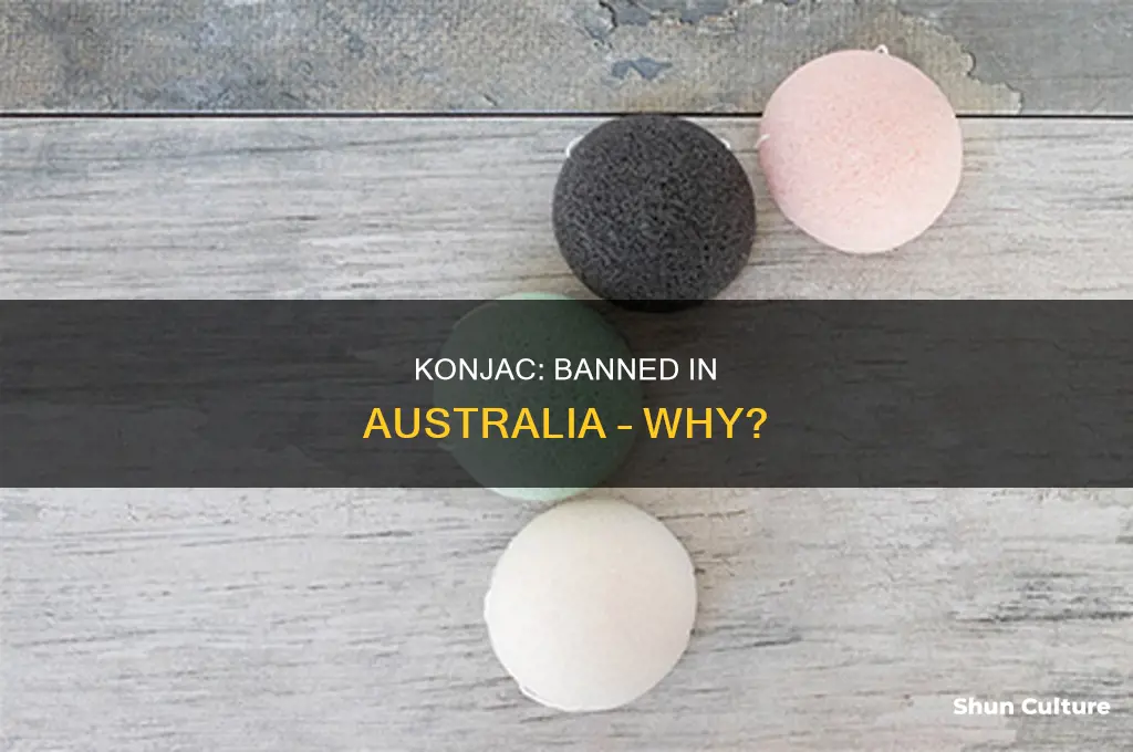why is konjac illegal in australia