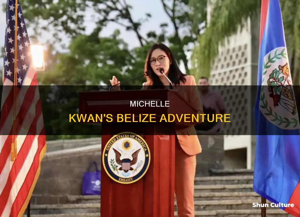 why is michelle kwan in belize