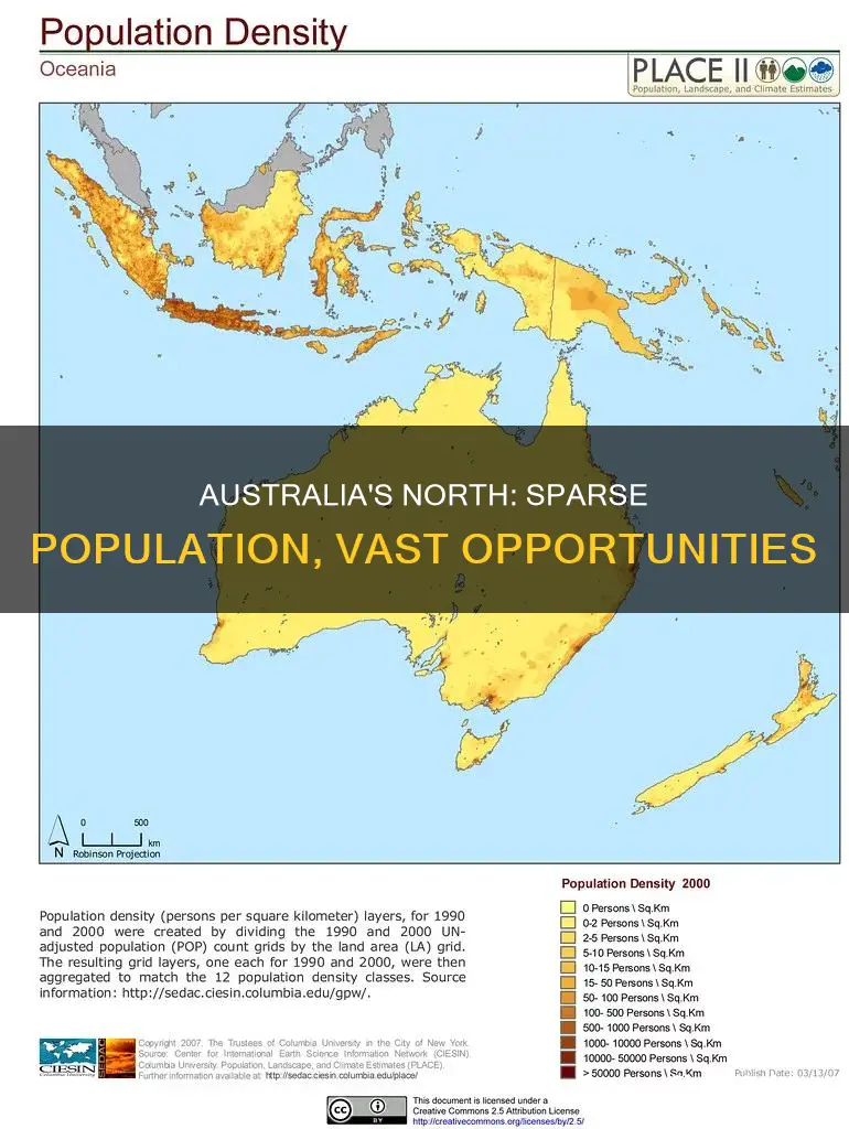 why is north australia sparsely populated