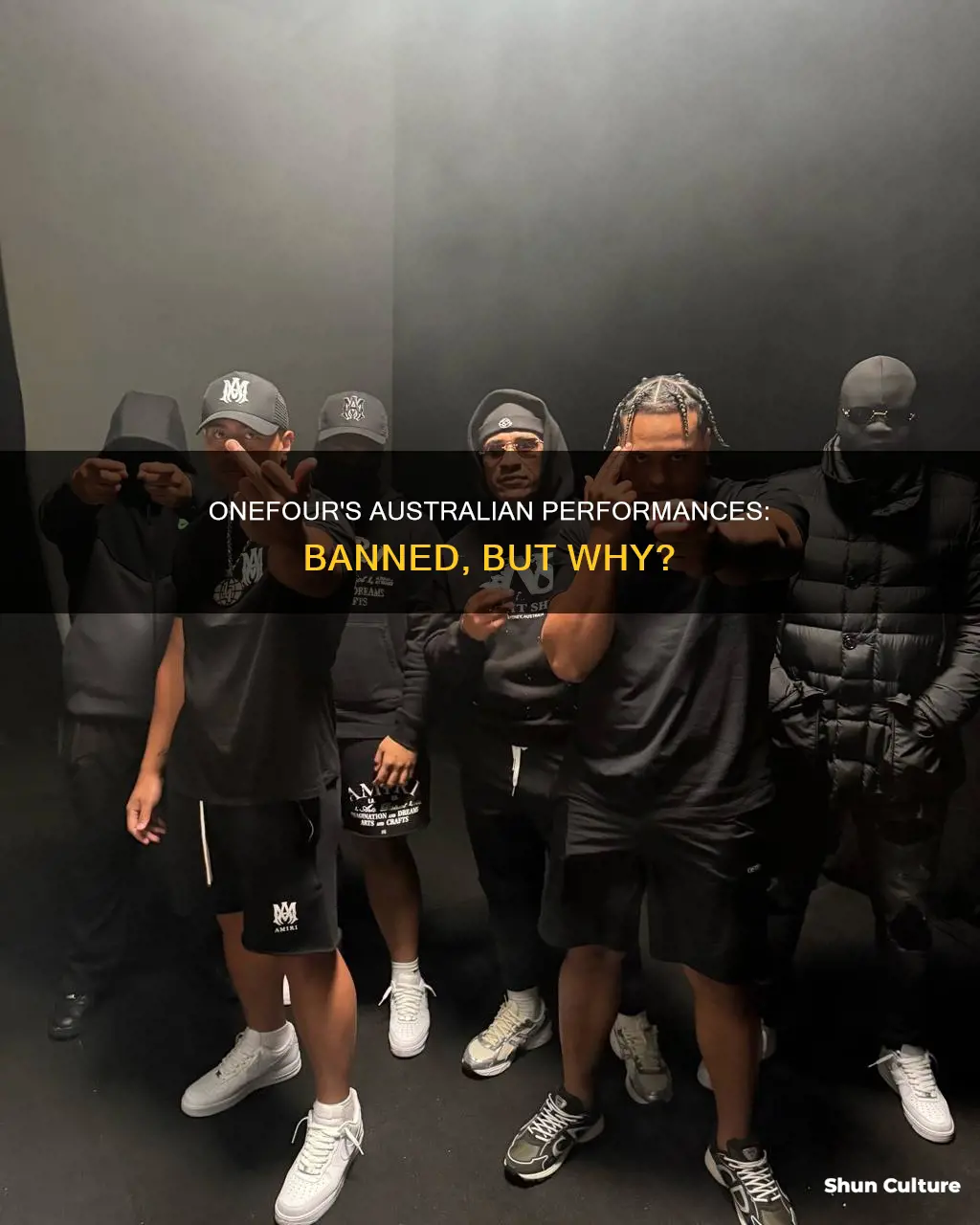 why is onefour banned from performing in australia