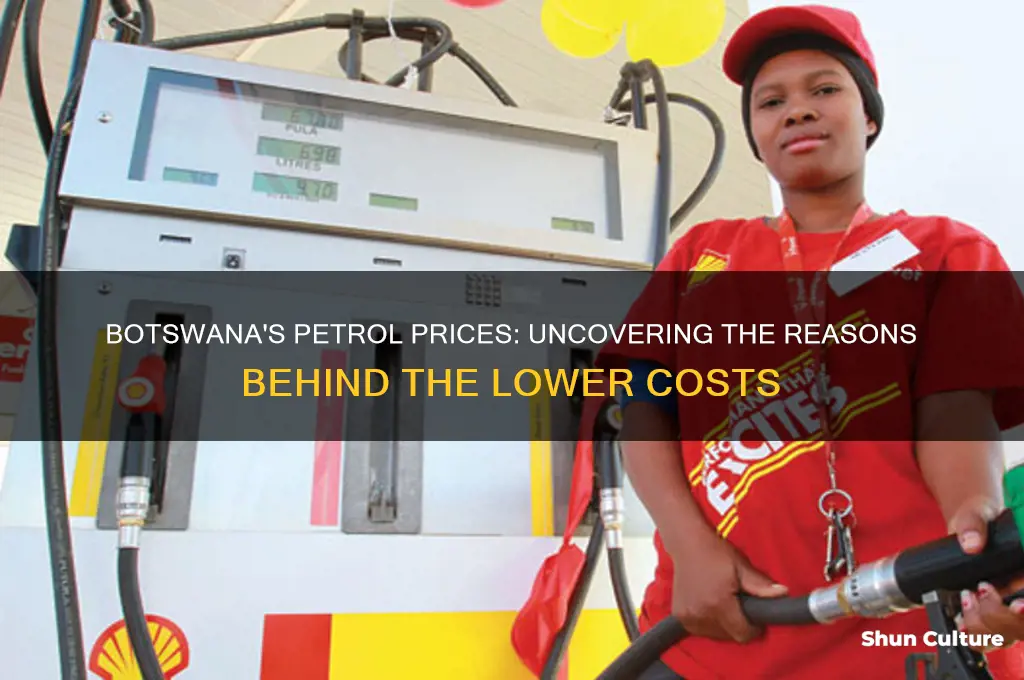 why is petrol cheaper in botswana