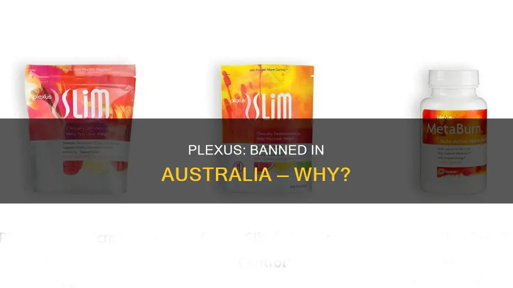 why is plexus banned in australia