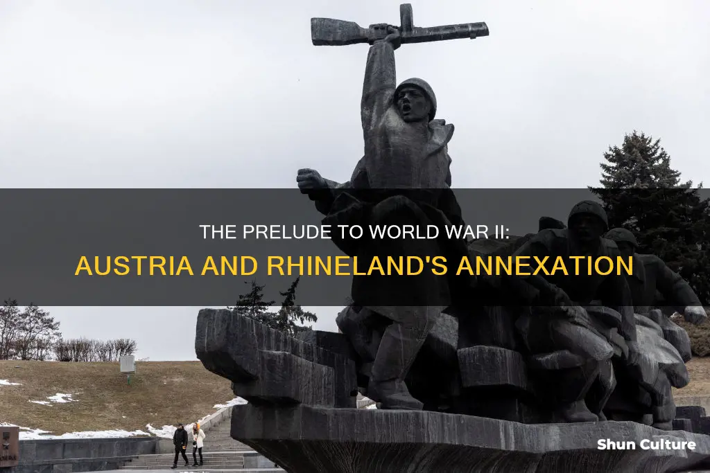 why is rhineland 1936 and austria 1938 important
