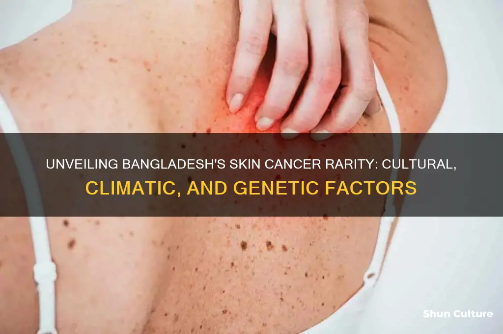 why is skin cancer rare in bangladesh