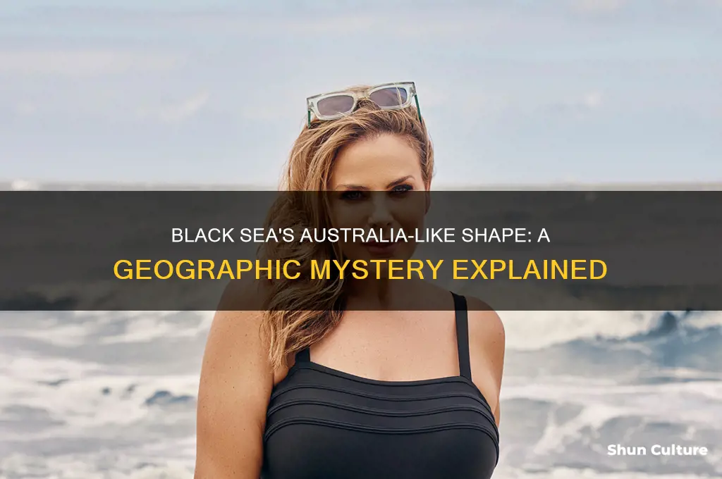 why is the black see look like australia