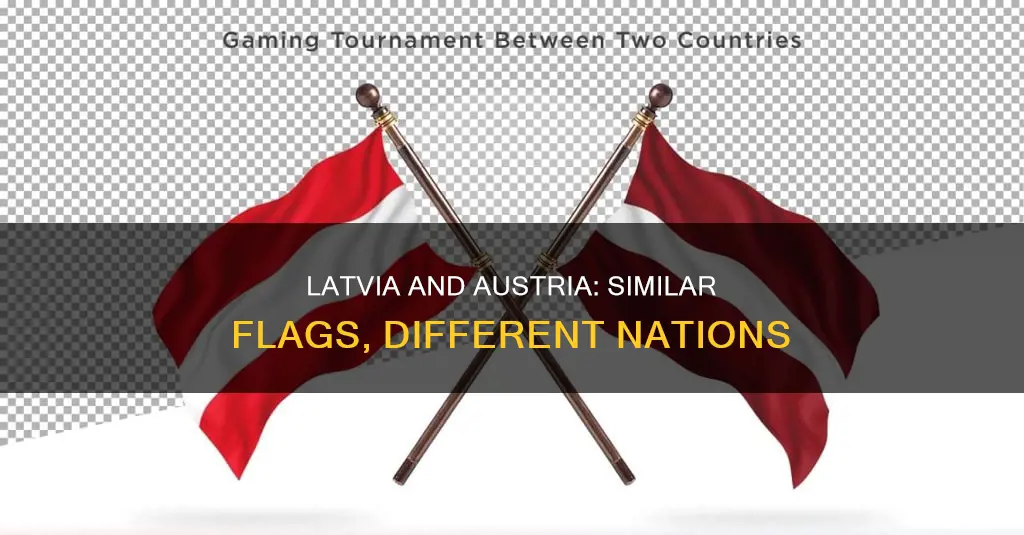 why latvia and austria have the same flag