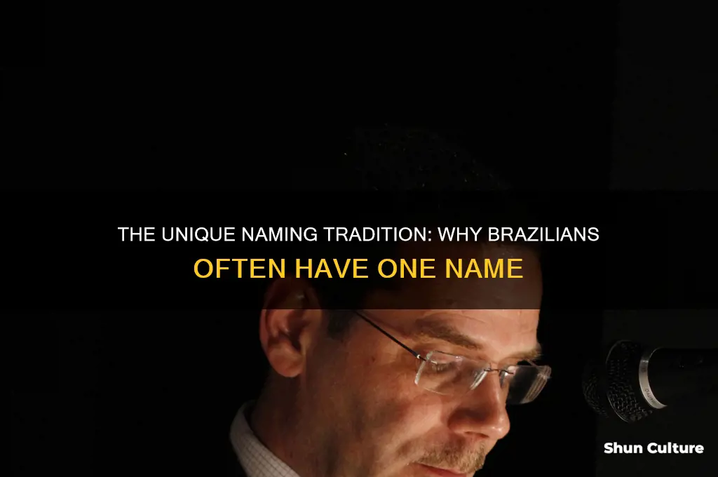 why people from brazil have one name