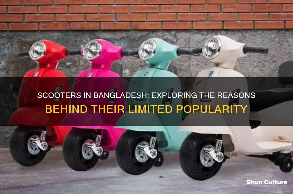 why scooters less popular in bangladesh