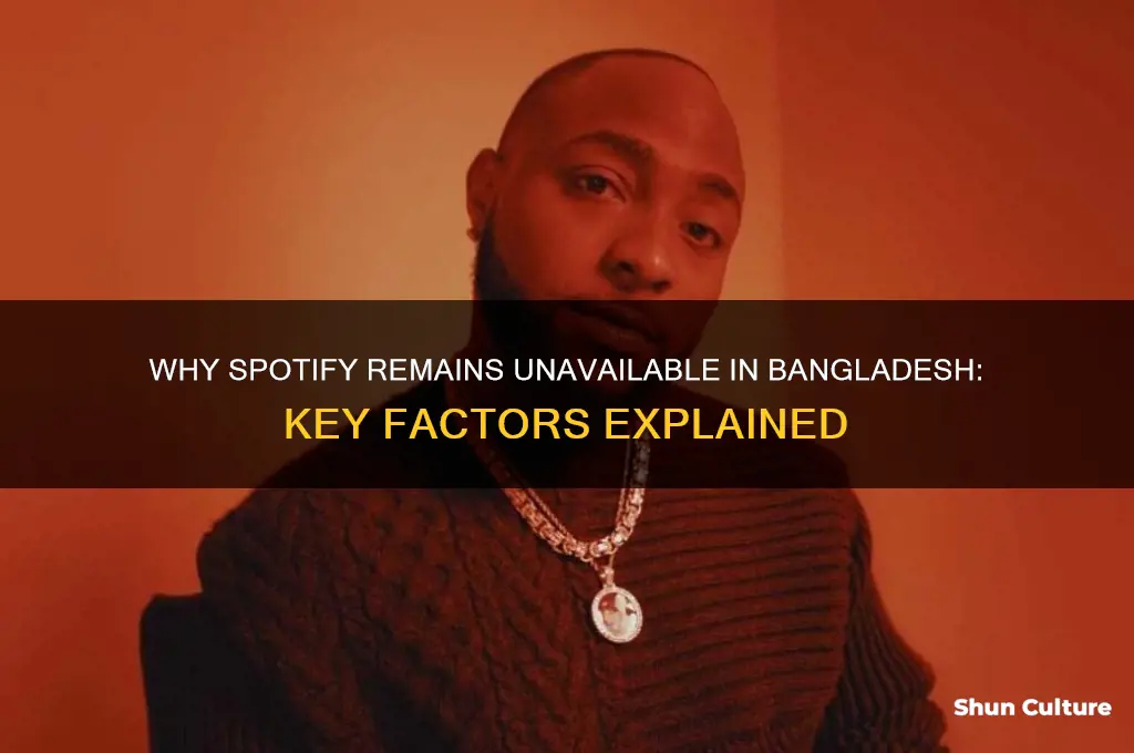 why spotify is not available in bangladesh