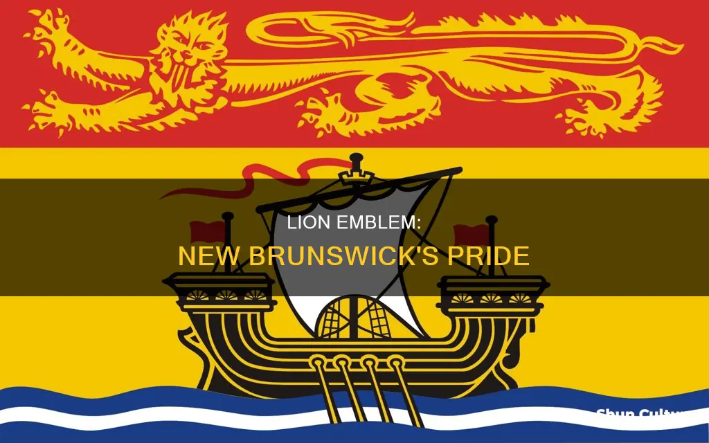 why the lion in the new brunswick flag