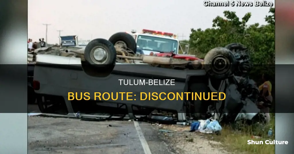 why there is no more tulum to belize bus