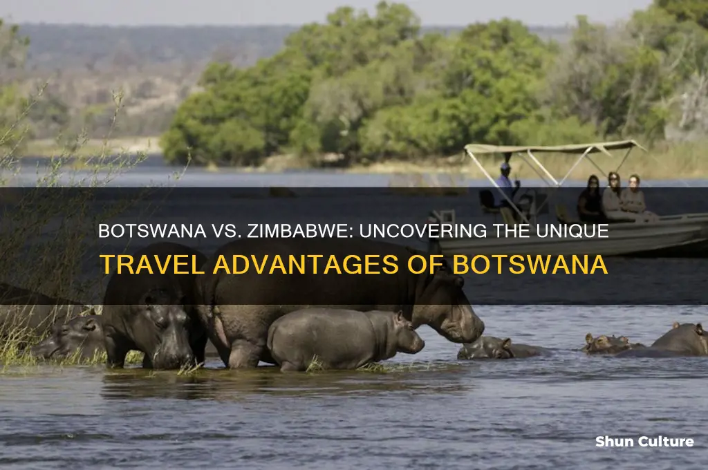 why travel in botswana than zimbabwe