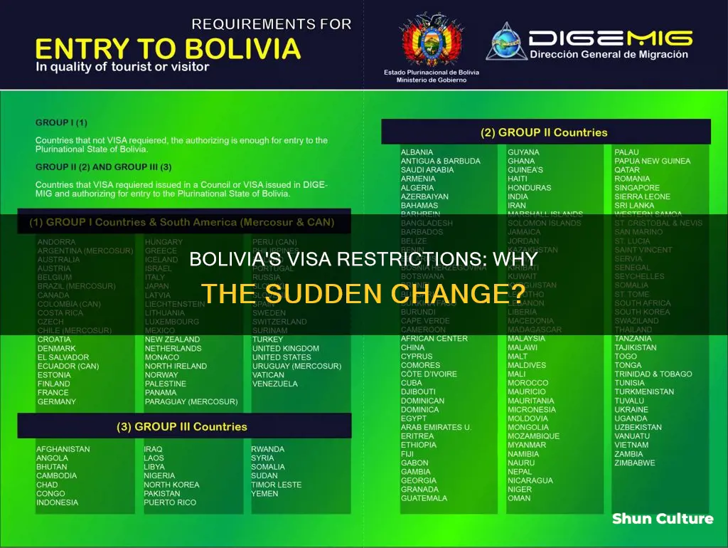 why visa restrictions bolivia