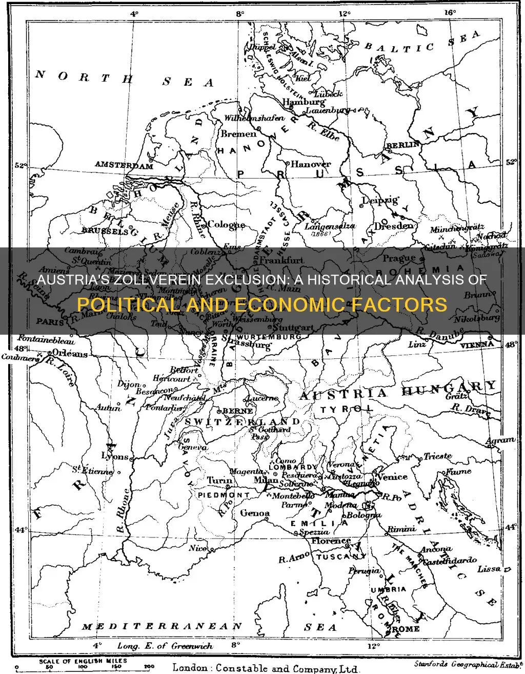 why was austria excluded from zollverein