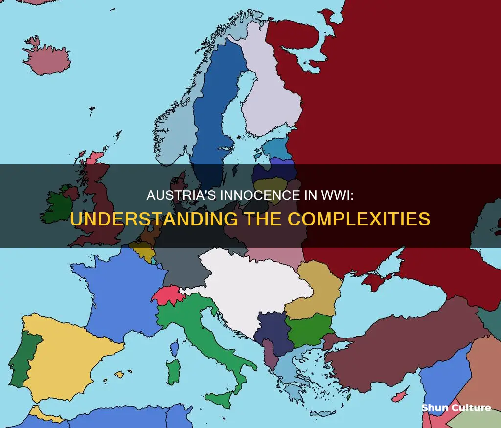 why was austria not guilty for wwi