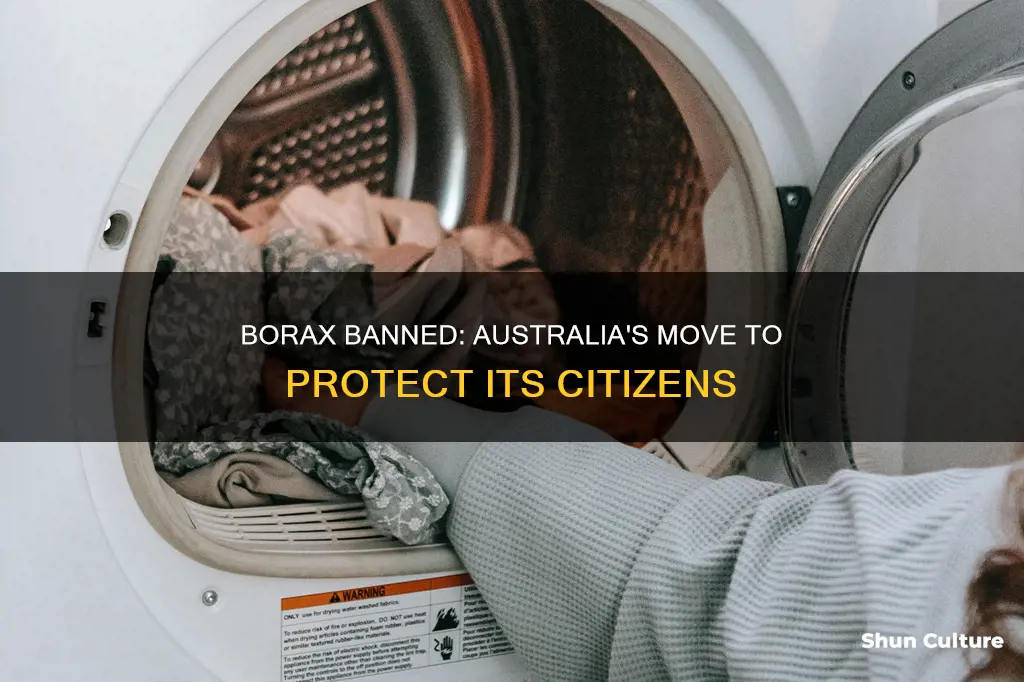 why was borax banned in australia