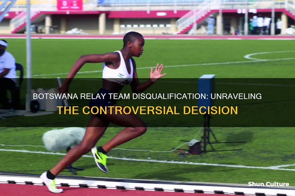why was botswana relay team disqualified