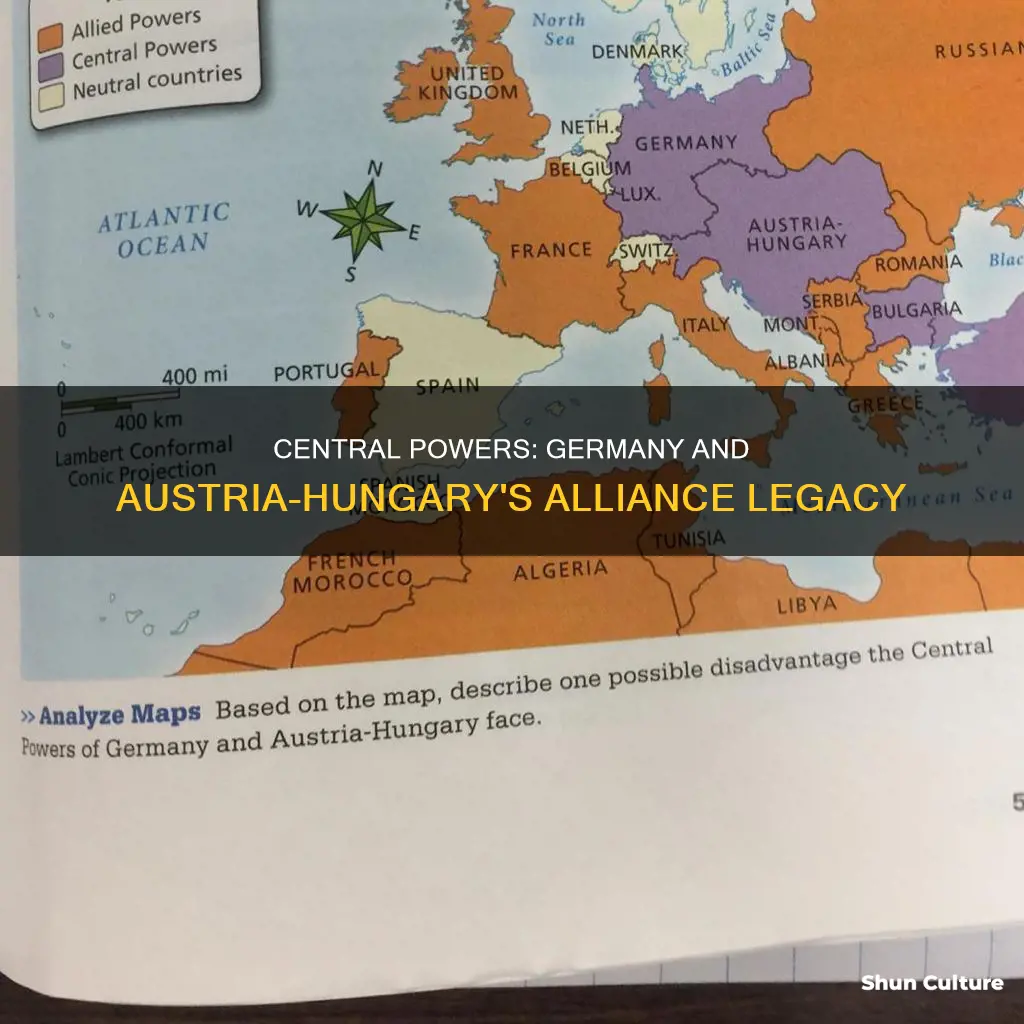 why was germany and austria-hungary known as central powers