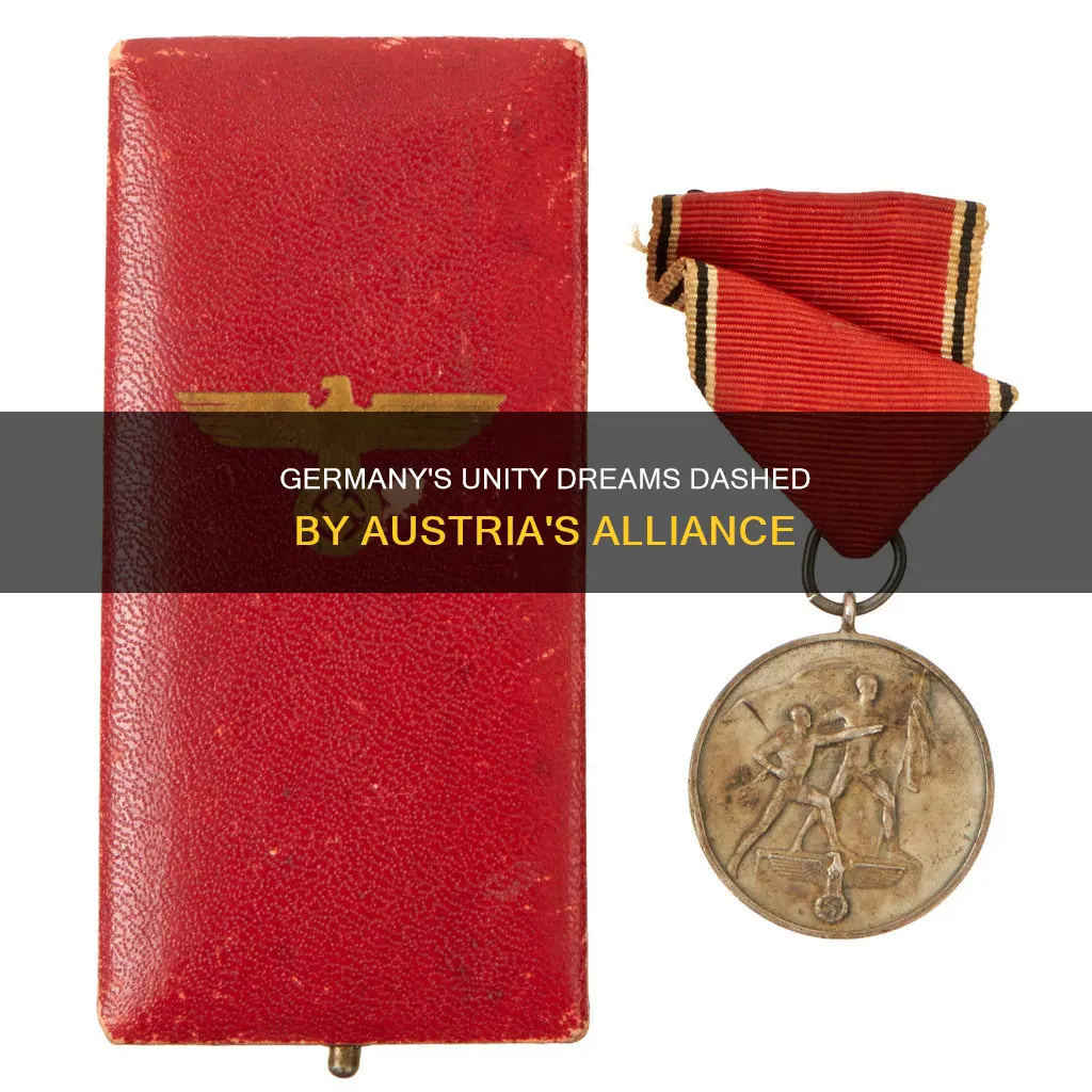 why was germany banned from uniting with austria