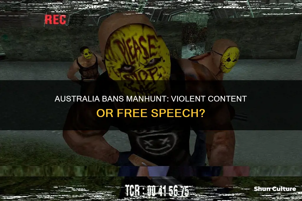 why was manhunt banned in australia
