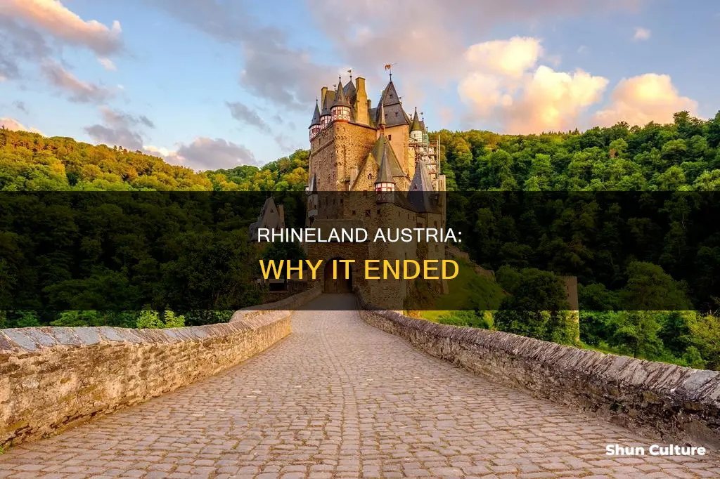 why was rhineland austria over