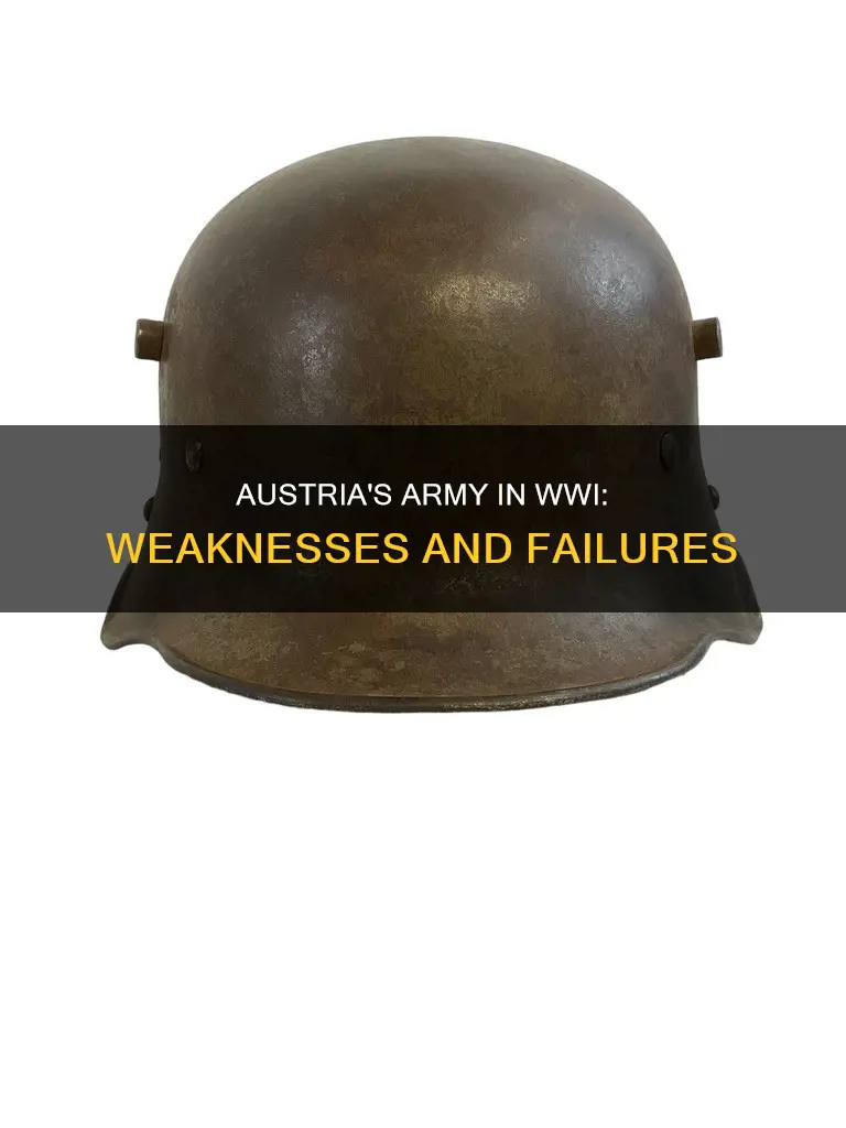 why was the austrian army so weak in ww1