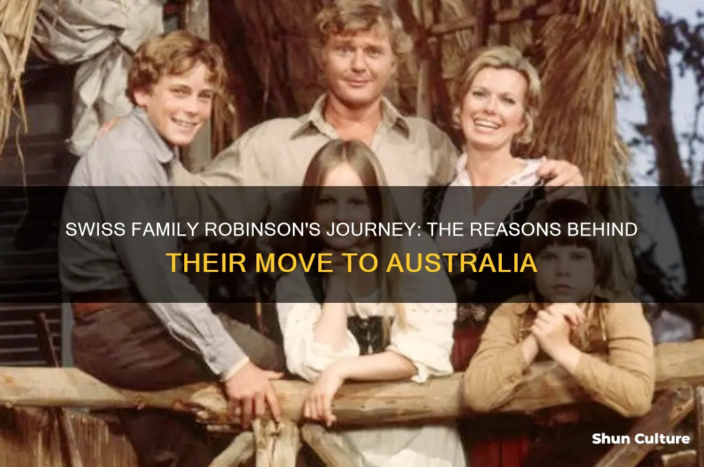 why was the swiss family robinson going to australia