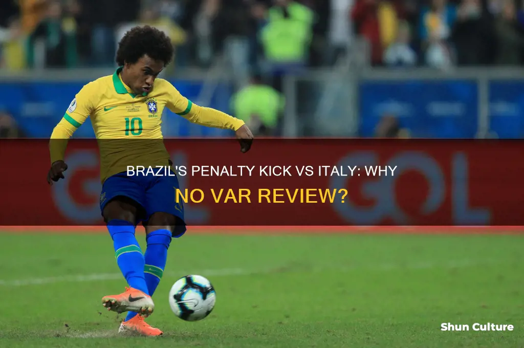 why wasnt brazils penalty kick reviewed vs italy