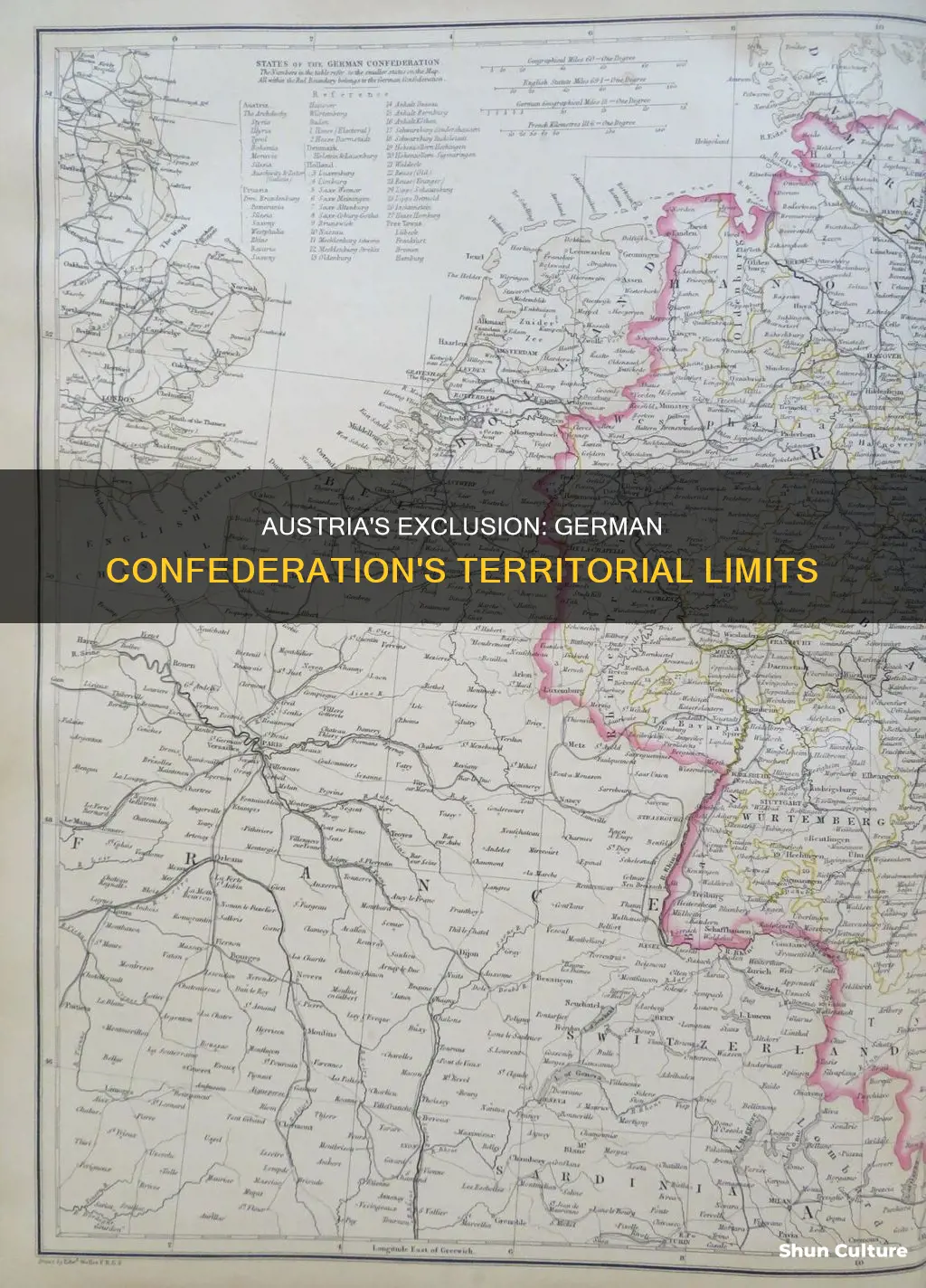 why were austrian territories excluded from the german confederation