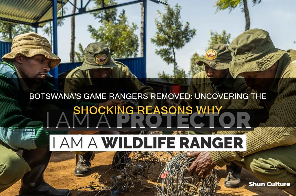 why were botswana game warners removed