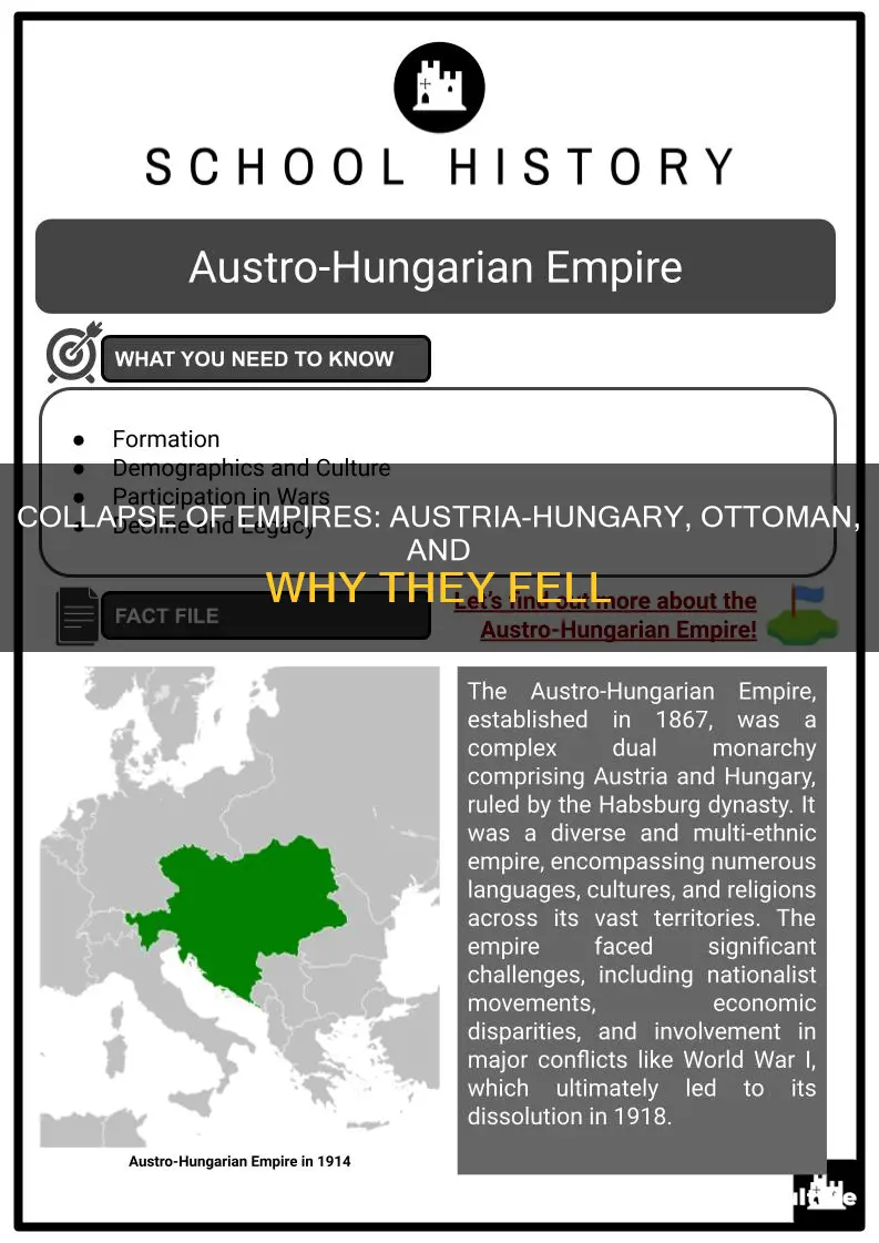 why were the austria-hungarian and ottoman empires dismantled