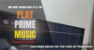 Bavaria Sony TV: Why No Prime Music?