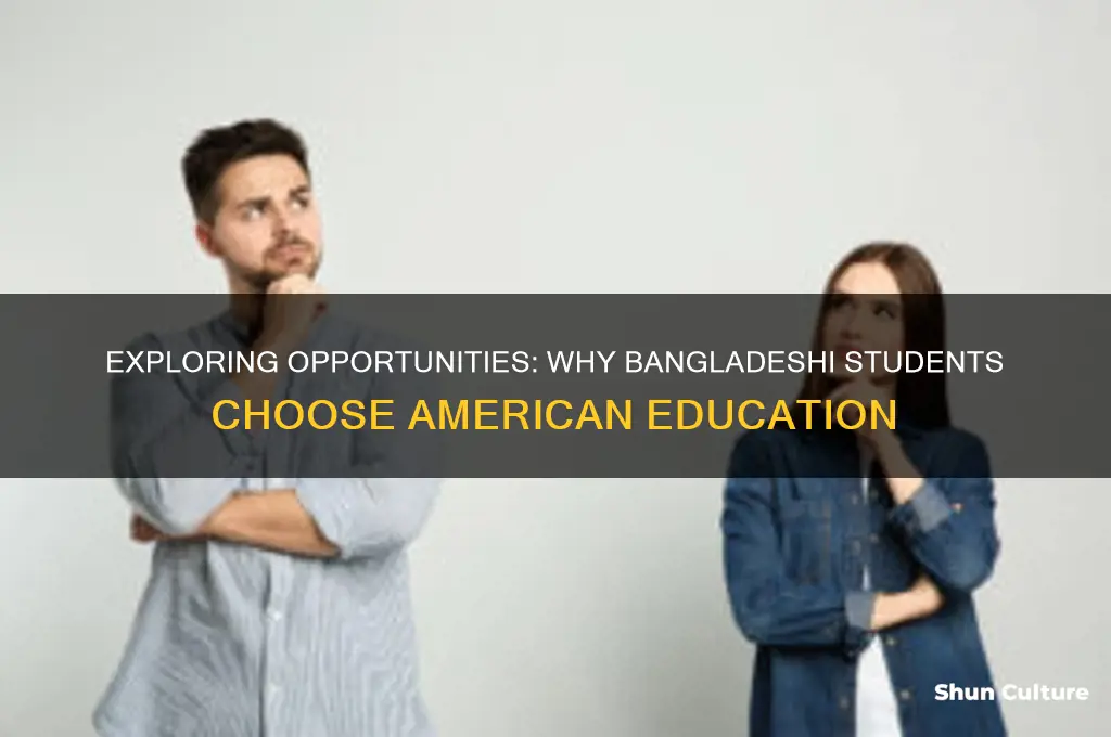 why would someone from bangladesh go to america for education
