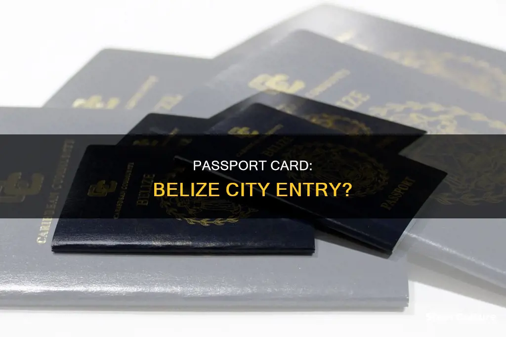 will a passport card work for belize city belize