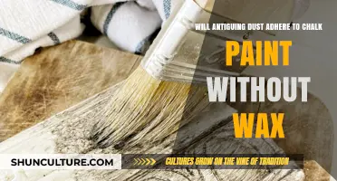 Does Antiquing Dust Stick to Chalk Paint Without Wax?