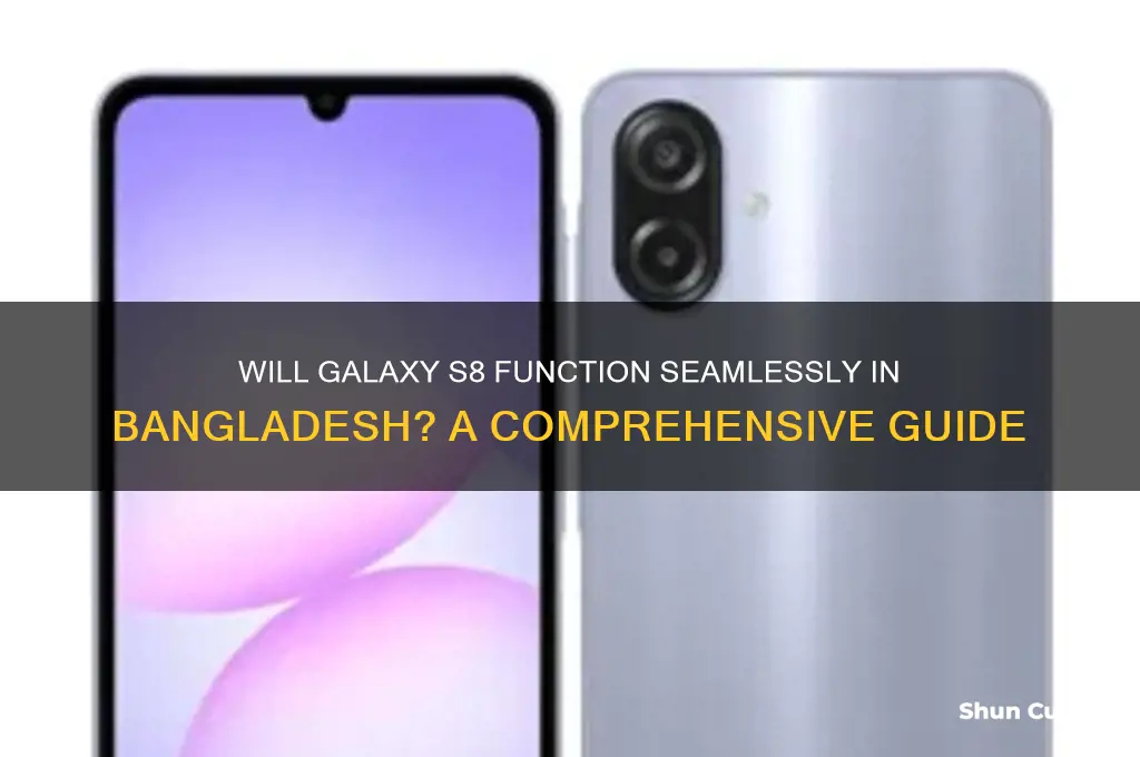 will galaxy s8 work in bangladesh