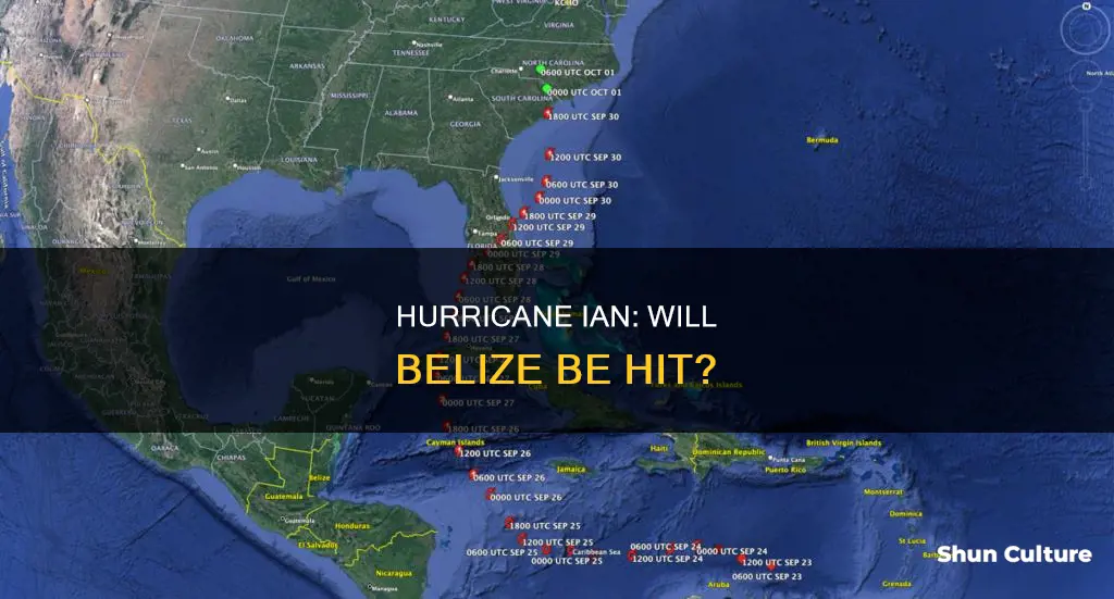 will hurricane ian hit belize