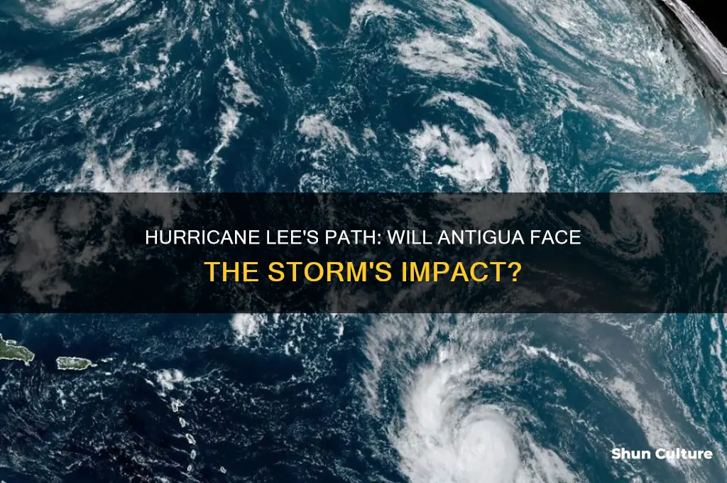 will hurricane lee hit antigua
