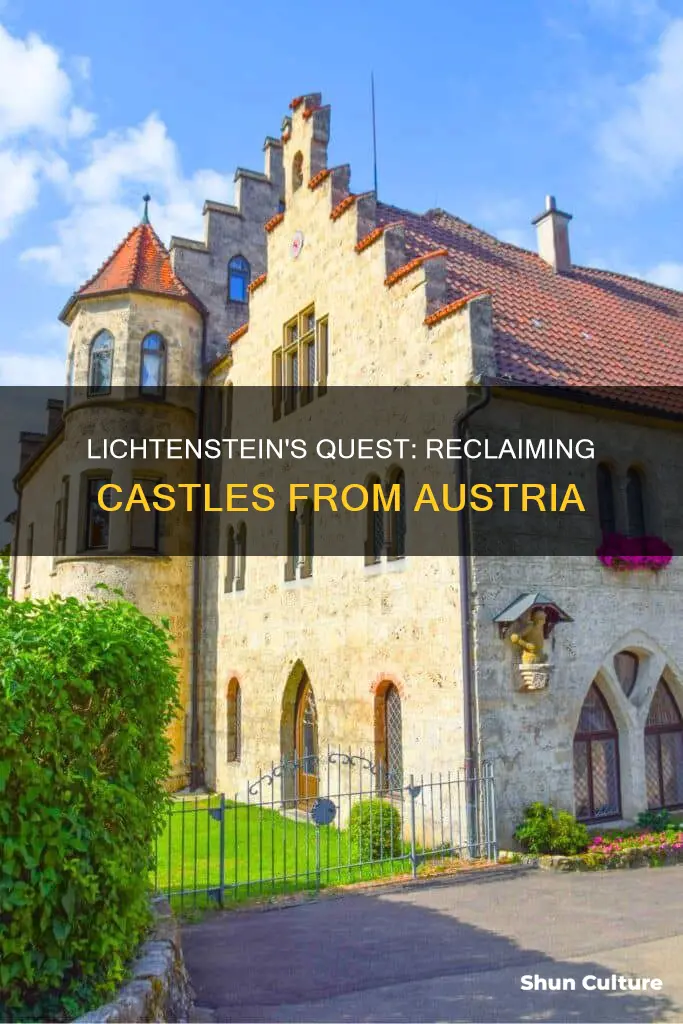 will lichtenstein get casltes back from austria