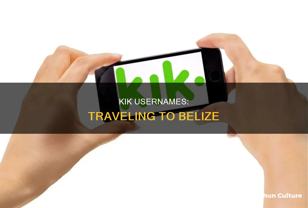 will my united states kik username work in belize